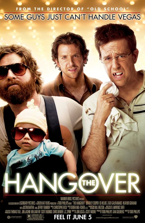 1000 piece jigsaw puzzle for the movie poster: The Hangover (2009)