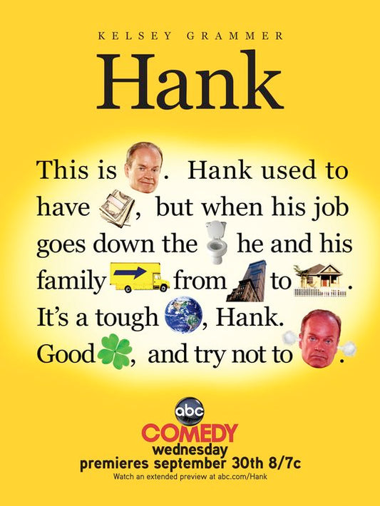 1000 piece jigsaw puzzle for tv poster: Hank