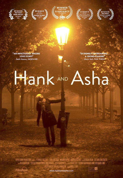 1000 piece jigsaw puzzle for the movie poster: Hank and Asha (2014)