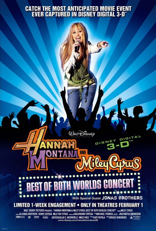 the movie poster: Hannah Montana/Miley Cyrus: Best of Both Worlds Concert (2008)