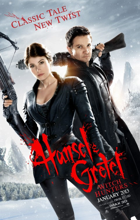 1000 piece jigsaw puzzle for the movie poster: Hansel and Gretel: Witch Hunters (2013)
