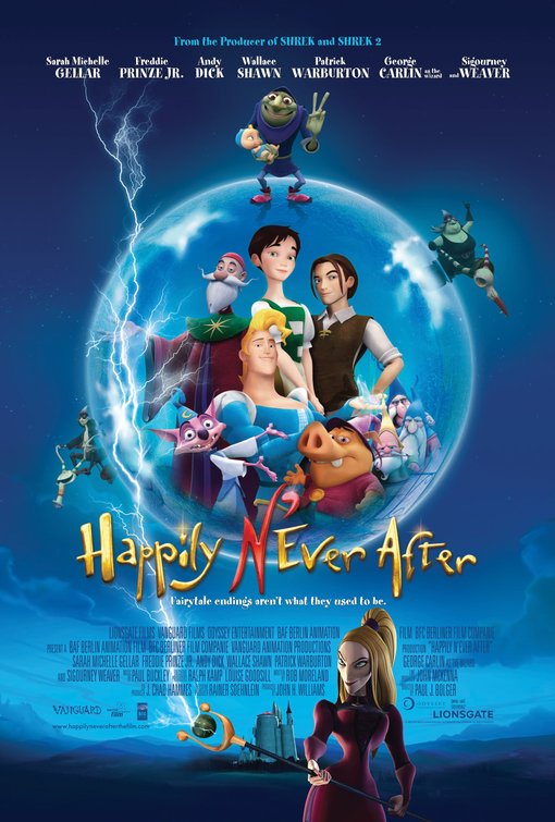 the movie poster: Happily N'Ever After (2007)