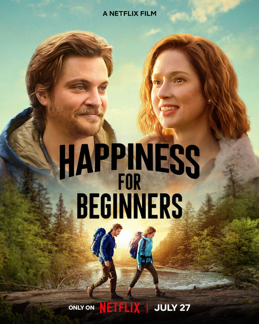 1000 piece jigsaw puzzle for the movie poster: Happiness for Beginners (2023)