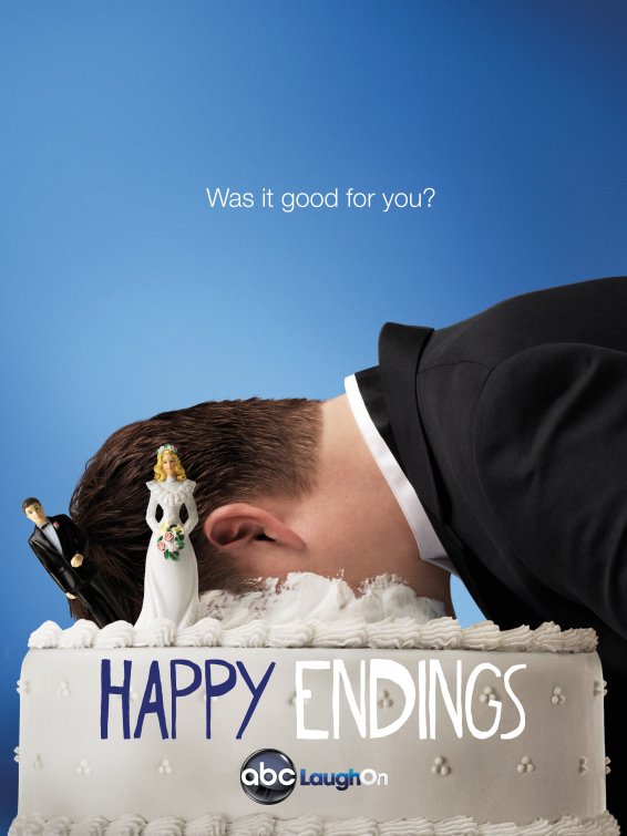 1000 piece jigsaw puzzle for tv poster: Happy Endings