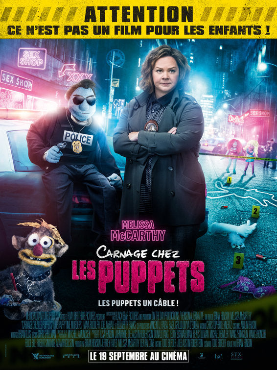 1000 piece jigsaw puzzle for the movie poster: The Happytime Murders (2018) ver3