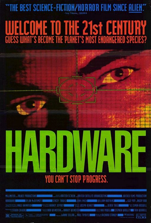 the movie poster: Hardware (1990)
