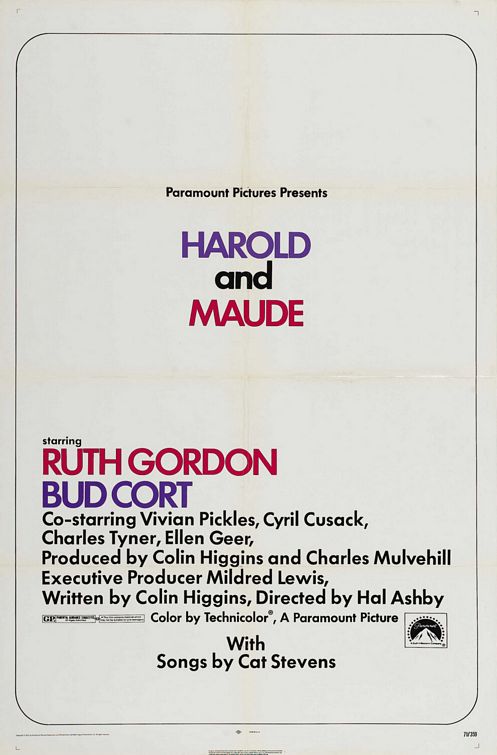 the movie poster: Harold and Maude (1972) ver2