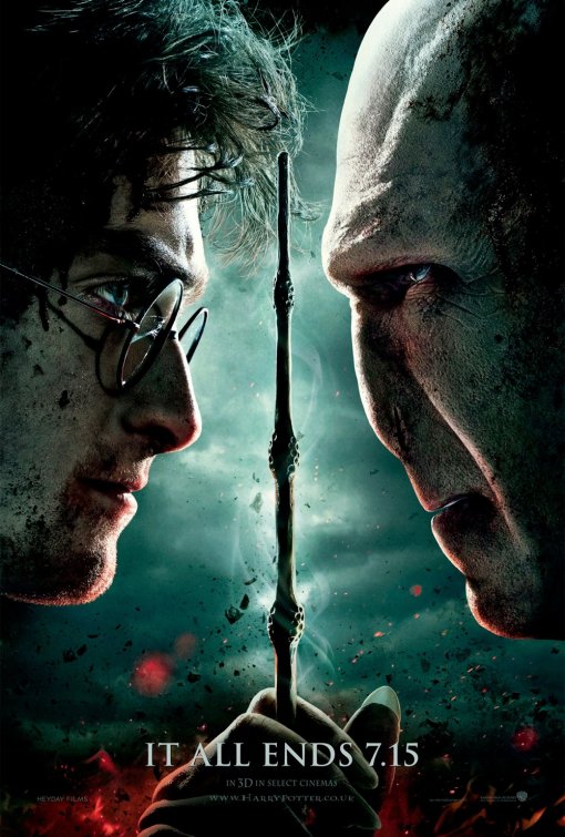 1000 piece jigsaw puzzle for the movie poster: Harry Potter and the Deathly Hallows: Part 2 (2011)