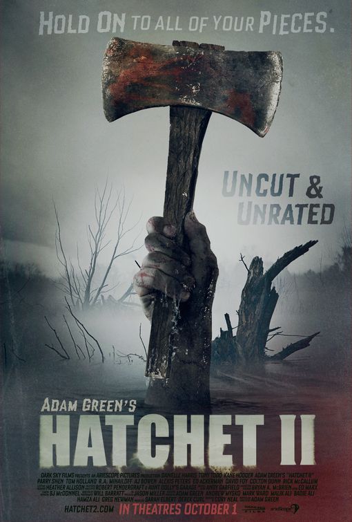 1000 piece jigsaw puzzle for the movie poster: Hatchet II (2010) ver2