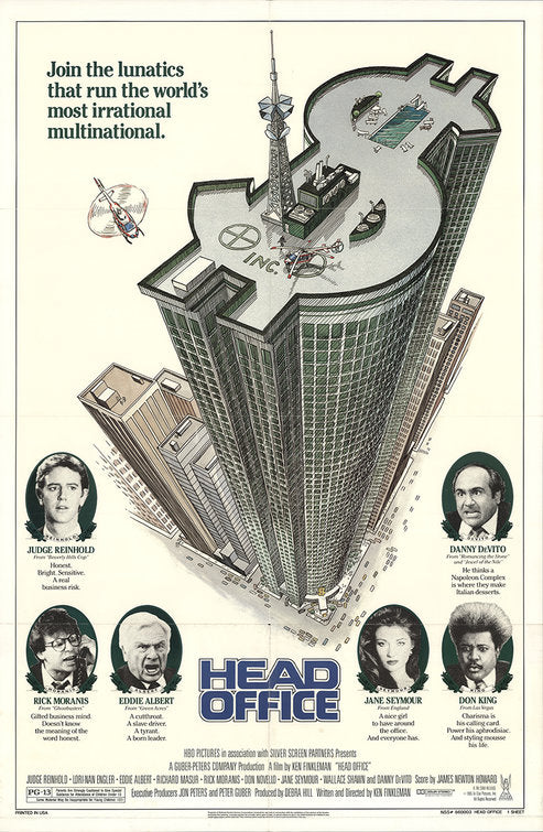 1000 piece jigsaw puzzle for the movie poster: Head Office (1986)