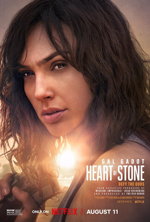 1000 piece jigsaw puzzle for the movie poster: Heart of Stone (2023)