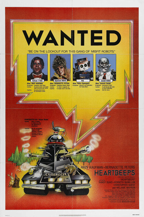 the movie poster: Heartbeeps (1981)