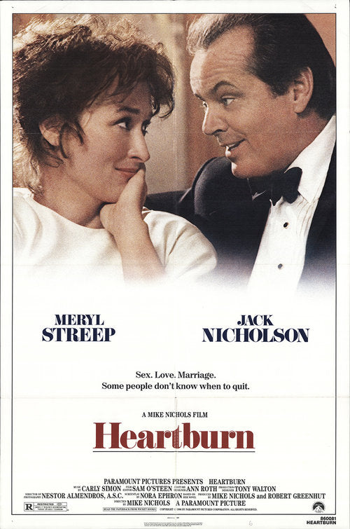 the movie poster: Heartburn (1986)