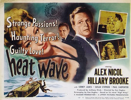 the movie poster: Heat Wave (aka The House Across the Lake) (1954) ver2
