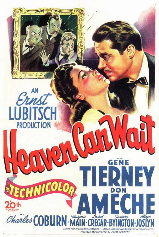 the movie poster: Heaven Can Wait (1943)