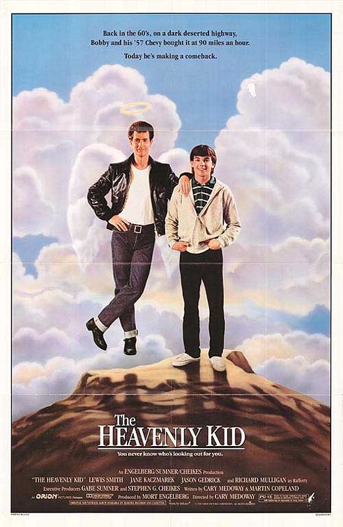the movie poster: The Heavenly Kid (1985)