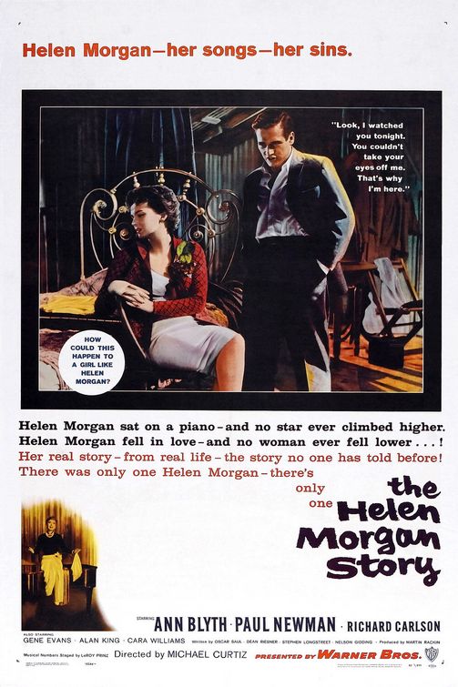 the movie poster: The Helen Morgan Story (1957)