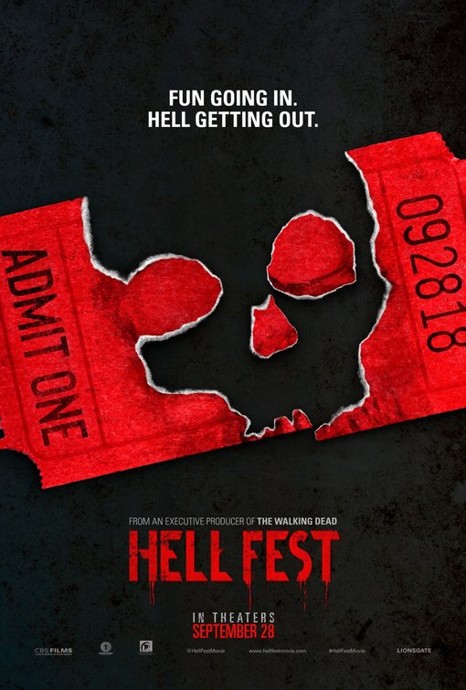 1000 piece jigsaw puzzle for the movie poster: Hell Fest (2018) ver4
