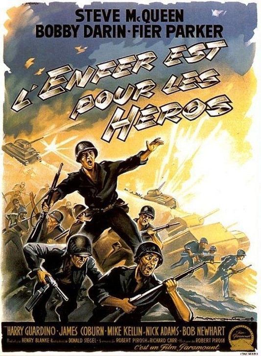 1000 piece jigsaw puzzle for the movie poster: Hell Is for Heroes (1962) ver2