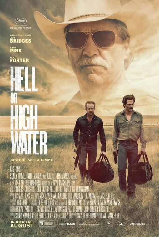 1000 piece jigsaw puzzle for the movie poster: Hell or High Water (2016)