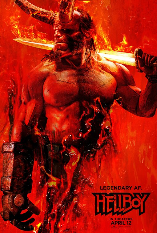 1000 piece jigsaw puzzle for the movie poster: Hellboy (2019)