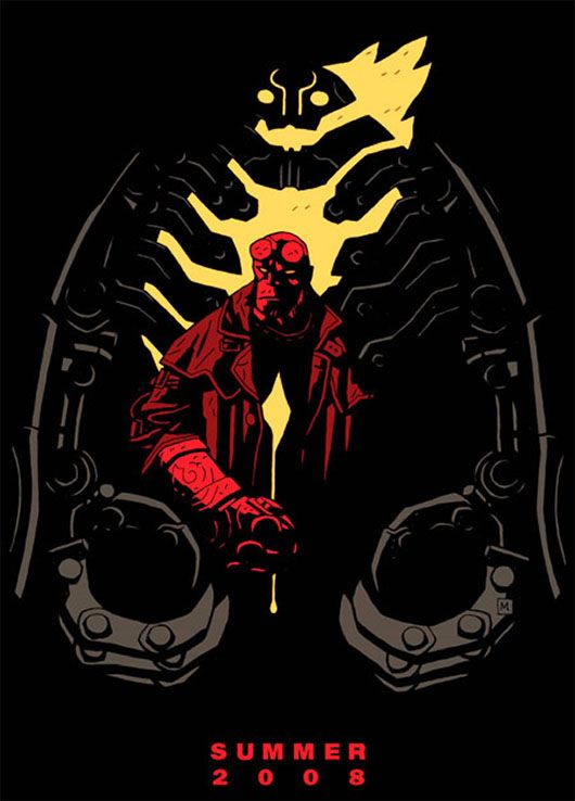 the movie poster: Hellboy 2 (2008)