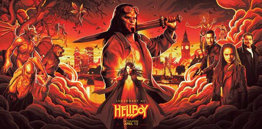 1000 piece jigsaw puzzle for the movie poster: Hellboy (2019) ver2