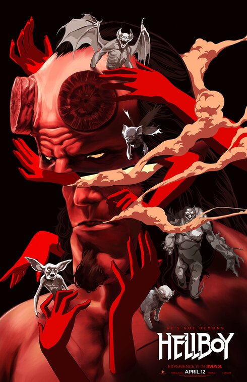 1000 piece jigsaw puzzle for the movie poster: Hellboy (2019) ver8