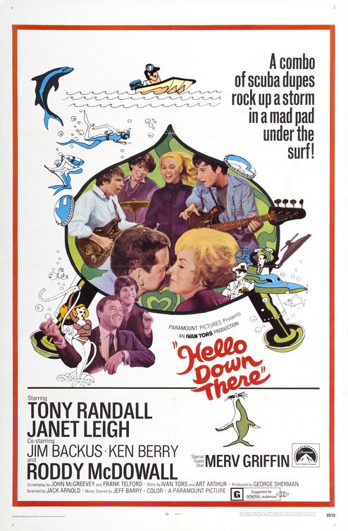 the movie poster: Hello Down There (1969)