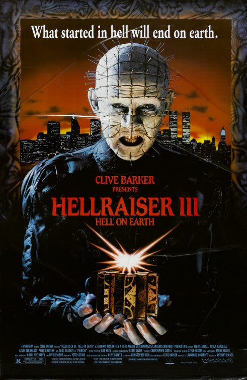 the movie poster: Hellraiser III: Hell on Earth (1992)