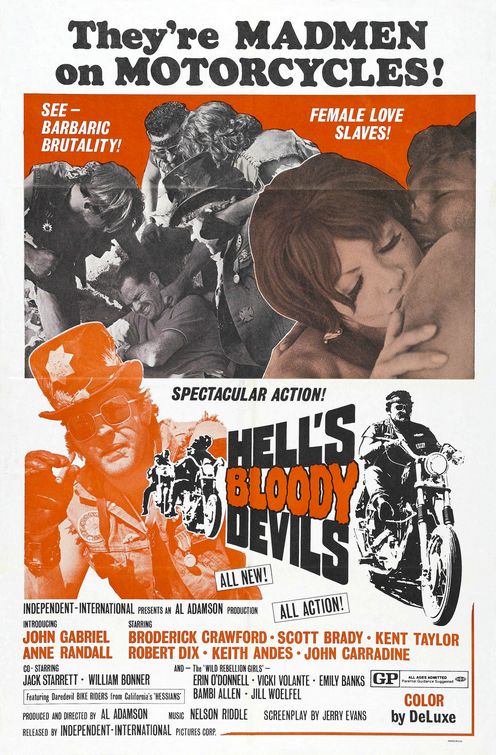 the movie poster: Hell's Bloody Devils (1970)