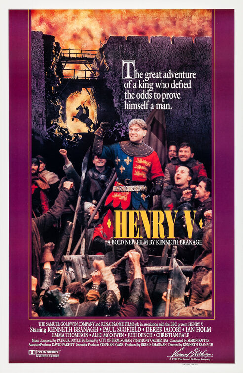 the movie poster: Henry V (1989)