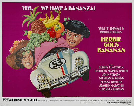 1000 piece jigsaw puzzle for the movie poster: Herbie Goes Bananas (1980) ver2