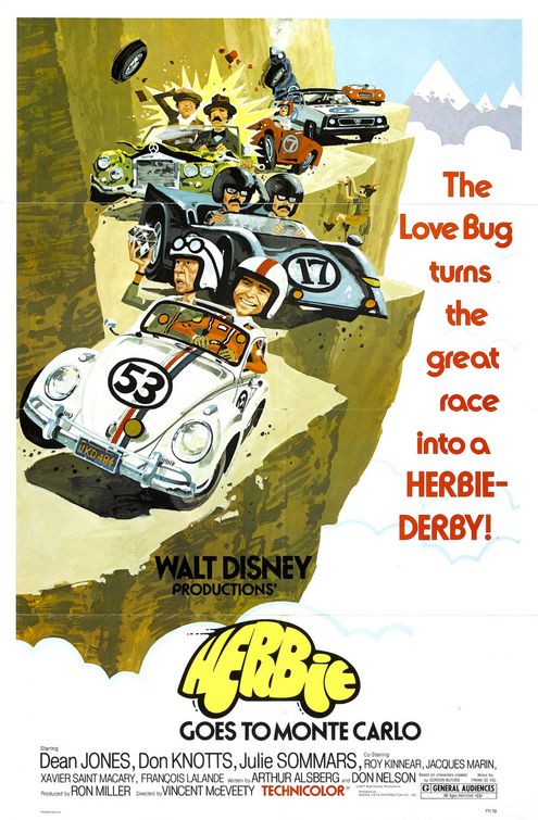 the movie poster: Herbie Goes to Monte Carlo (1977) ver1