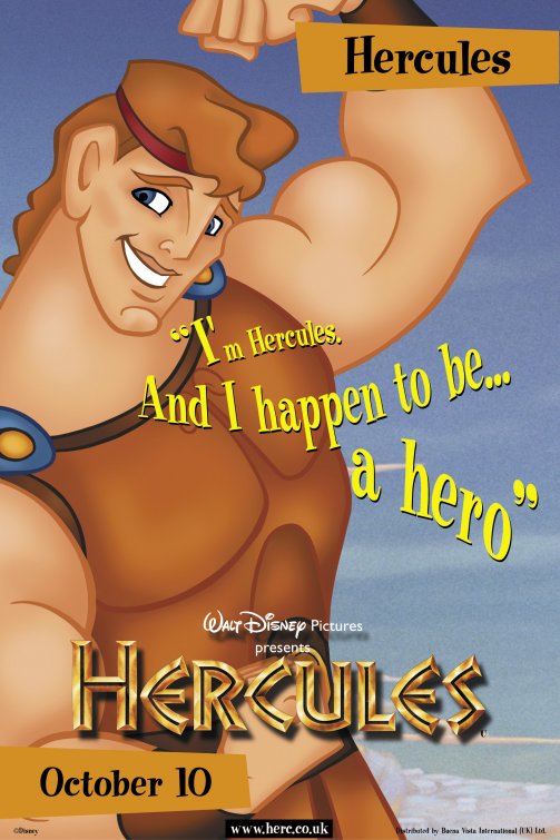 1000 piece jigsaw puzzle for the movie poster: Hercules (1997) ver10