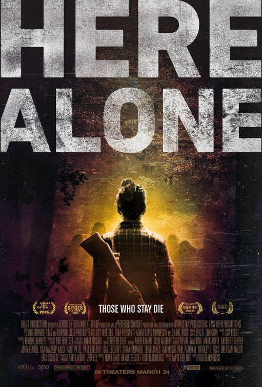 1000 piece jigsaw puzzle for the movie poster: Here Alone (2017)