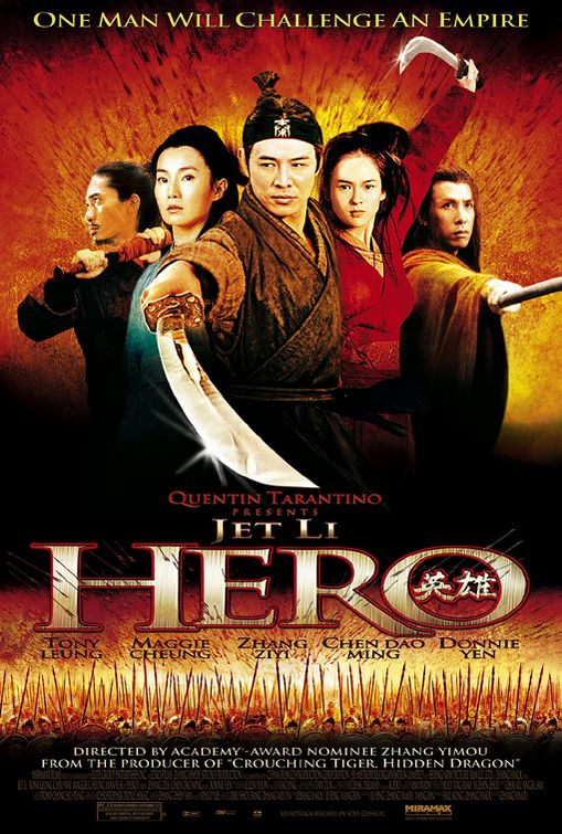 the movie poster: Hero (2002)