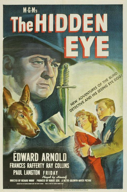 the movie poster: The Hidden Eye (1945)