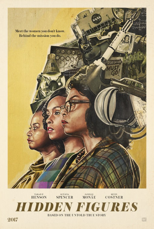 1000 piece jigsaw puzzle for the movie poster: Hidden Figures (2016) ver10