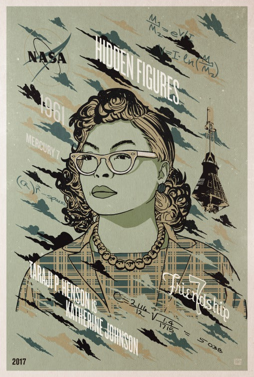 1000 piece jigsaw puzzle for the movie poster: Hidden Figures (2016) ver7