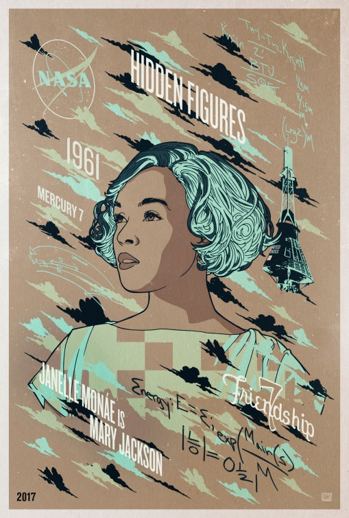 1000 piece jigsaw puzzle for the movie poster: Hidden Figures (2016) ver8