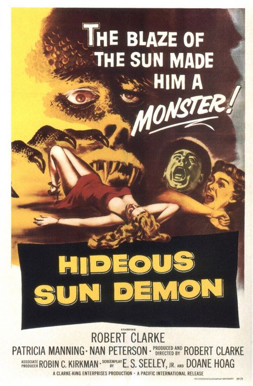 the movie poster: The Hideous Sun Demon (1959)