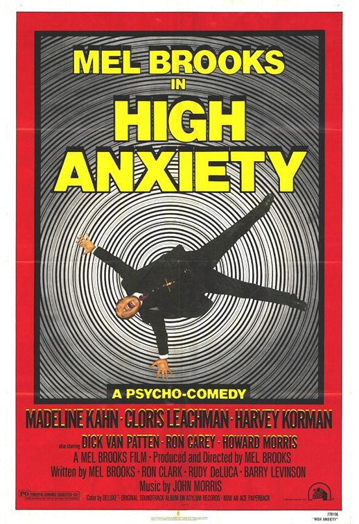 the movie poster: High Anxiety (1977)