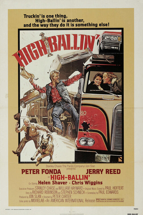 the movie poster: High-Ballin' (1978)