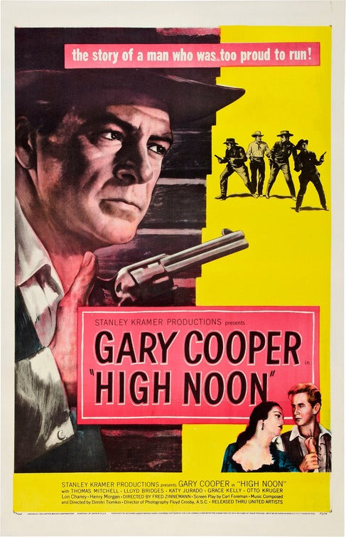 the movie poster: High Noon (1952)