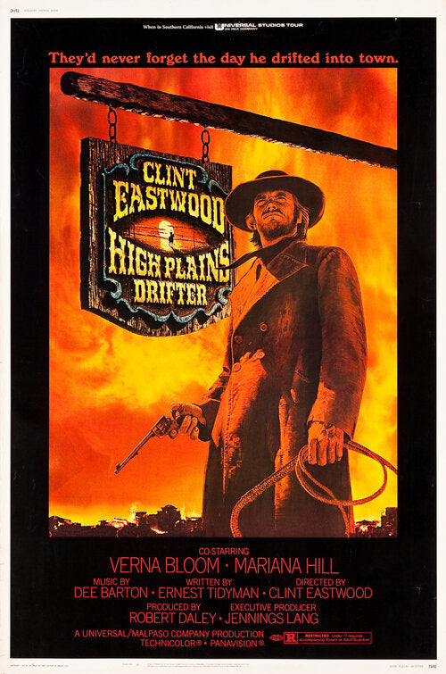 the movie poster: High Plains Drifter (1973)