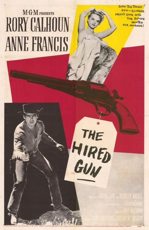 the movie poster: The Hired Gun (1957)