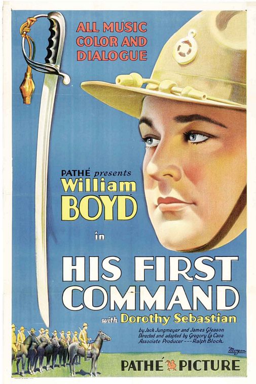 the movie poster: His First Command (1929)