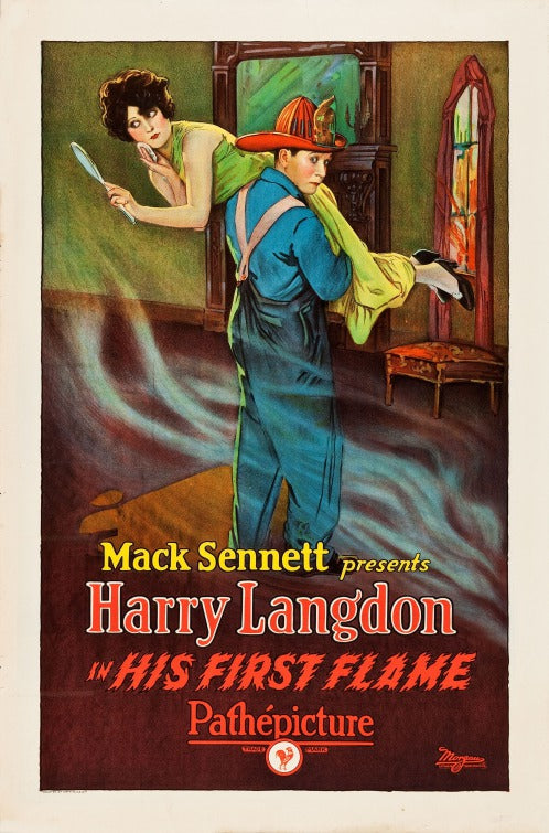 1000 piece jigsaw puzzle for the movie poster: His First Flame (1927)