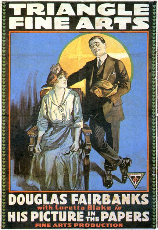 the movie poster: His Picture in the Papers (1916)